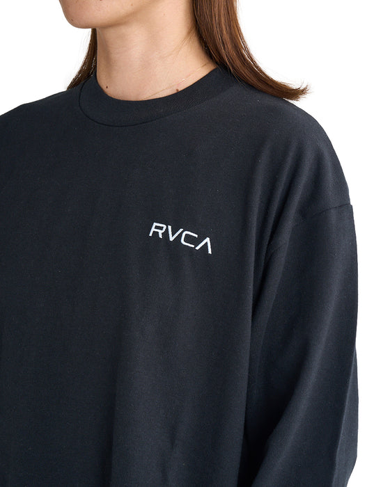 RVCA レディース BANDANA VA BOX LOGO LS TEE ロンＴ 【2025年春夏モデル】 BLK / L