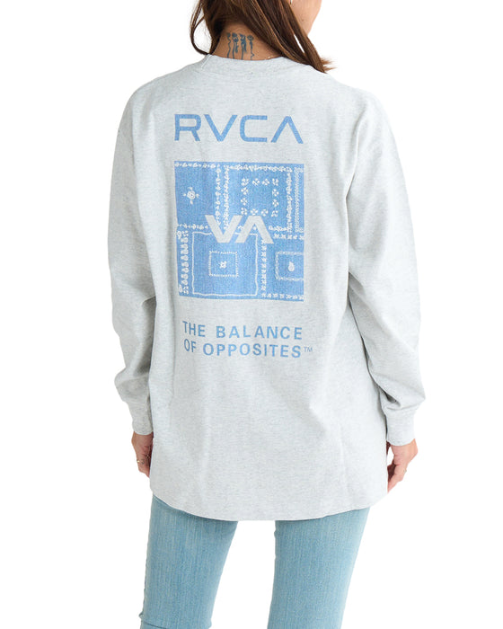 RVCA レディース BANDANA VA BOX LOGO LS TEE ロンＴ 【2025年春夏モデル】 GRY / L