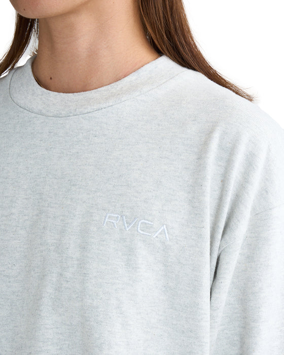 RVCA レディース BANDANA VA BOX LOGO LS TEE ロンＴ 【2025年春夏モデル】 GRY / L