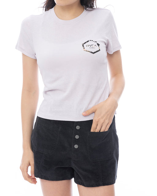 RVCA レディース HAWAII HEX 411 TEE Tシャツ 【2025年春夏モデル】 FOG / XL