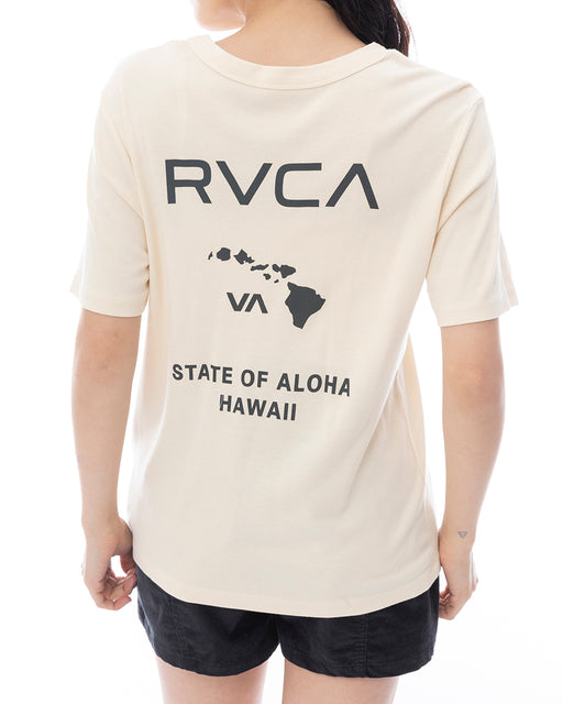 RVCA レディース STATE OF ALOHA DAILY TEE Tシャツ 【2025年春夏モデル】 CRE / XL