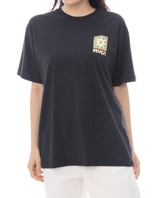 RVCA レディース SOLEIL BOX LOOSE FIT SS TEE Tシャツ 【2025年春夏モデル】 BLK / L