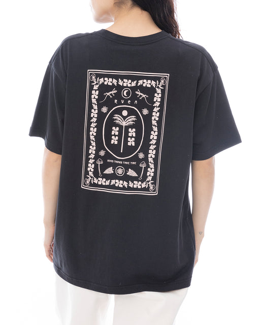 RVCA レディース LUCKY DREAM LOOSE FIT SS TEE Tシャツ 【2025年春夏モデル】 BLK / L