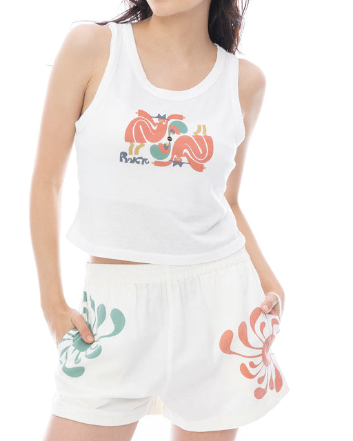 RVCA レディース 【LAURYN ALVAREZ】 LAURYN FLOW TANK タンクトップ 【2025年春夏モデル】 VWT / XL