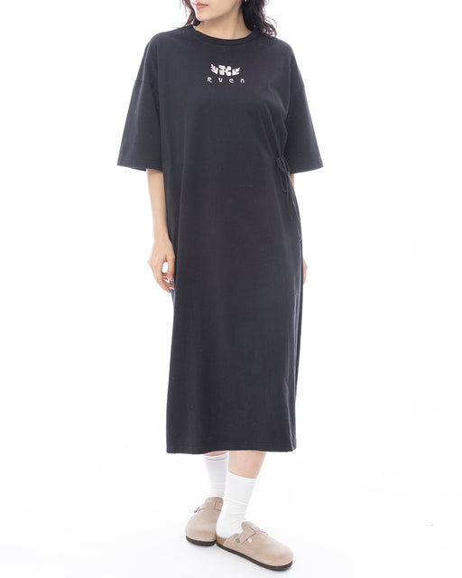 RVCA レディース MAXI TEE DRESS ワンピース 【2025年春夏モデル】 BLK / L