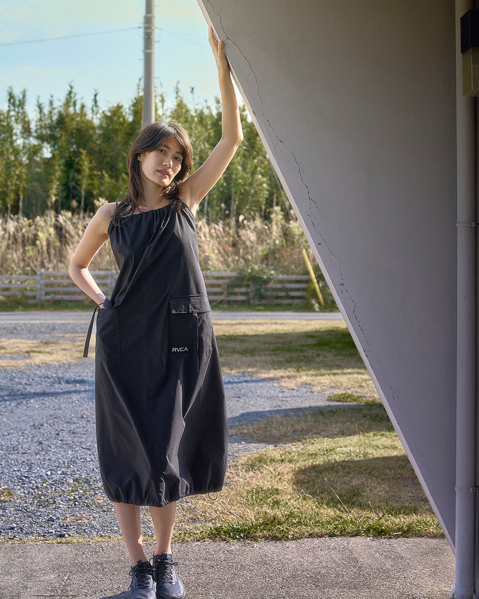 【極美品✨】ティッカ レースバルーンスリーブワンピース 5分袖 黒 F ガール GIRL 総レースハイネックバルーンスリーブロング丈 結婚