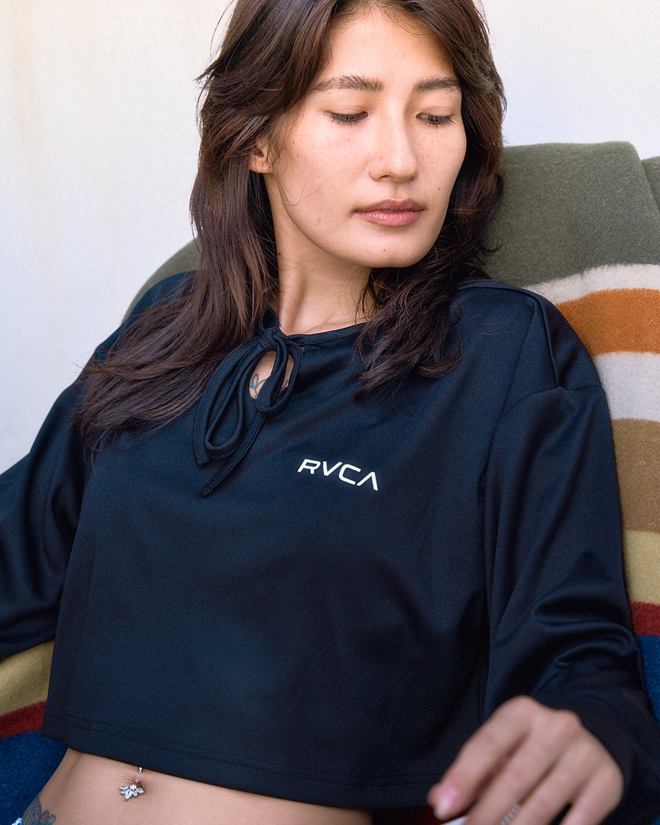 OUTLET】RVCA レディース MINI RVCA UTILITY LS TEE 長袖サーフTシャツ