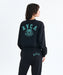RVCA レディース ARCH COLLEGE CROPPED トレーナー 【2025年秋冬モデル】 BLK / M