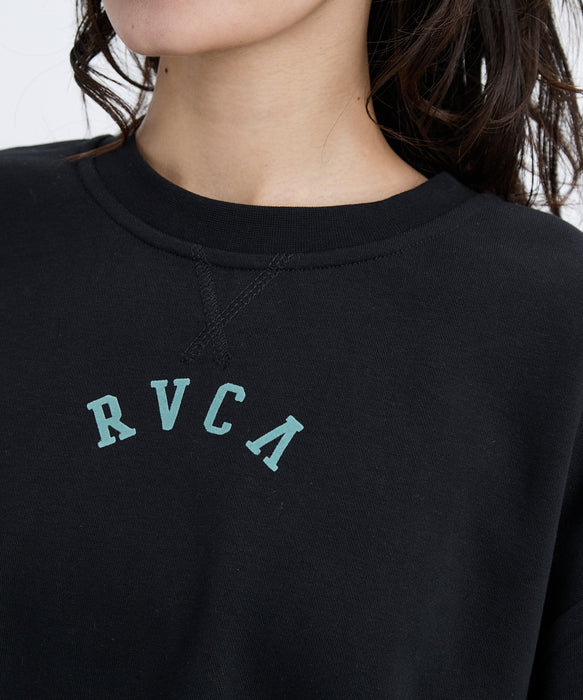 【SALE】RVCA レディース ARCH COLLEGE CROPPED CREW トレーナー 【2025年秋冬モデル】