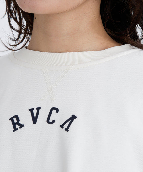 【SALE】RVCA レディース ARCH COLLEGE CROPPED CREW トレーナー 【2025年秋冬モデル】