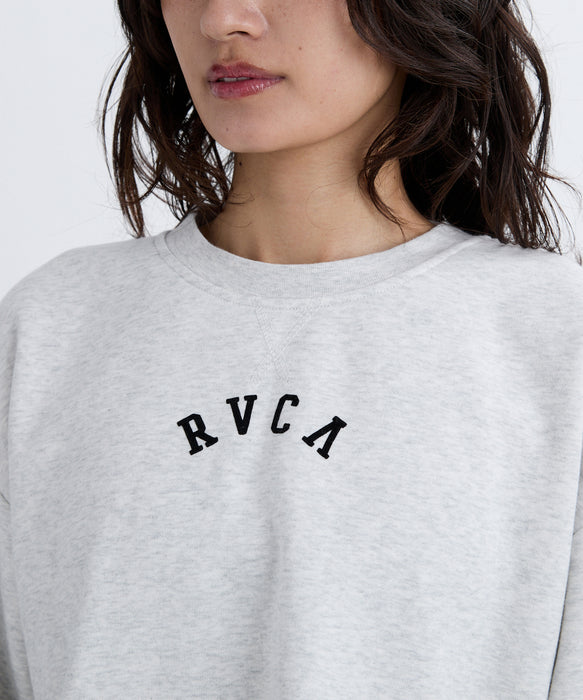 【SALE】RVCA レディース ARCH COLLEGE CROPPED CREW トレーナー 【2025年秋冬モデル】