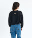 RVCA レディース COURT BALLOON FIT CR トレーナー 【2025年秋冬モデル】 BLK / M