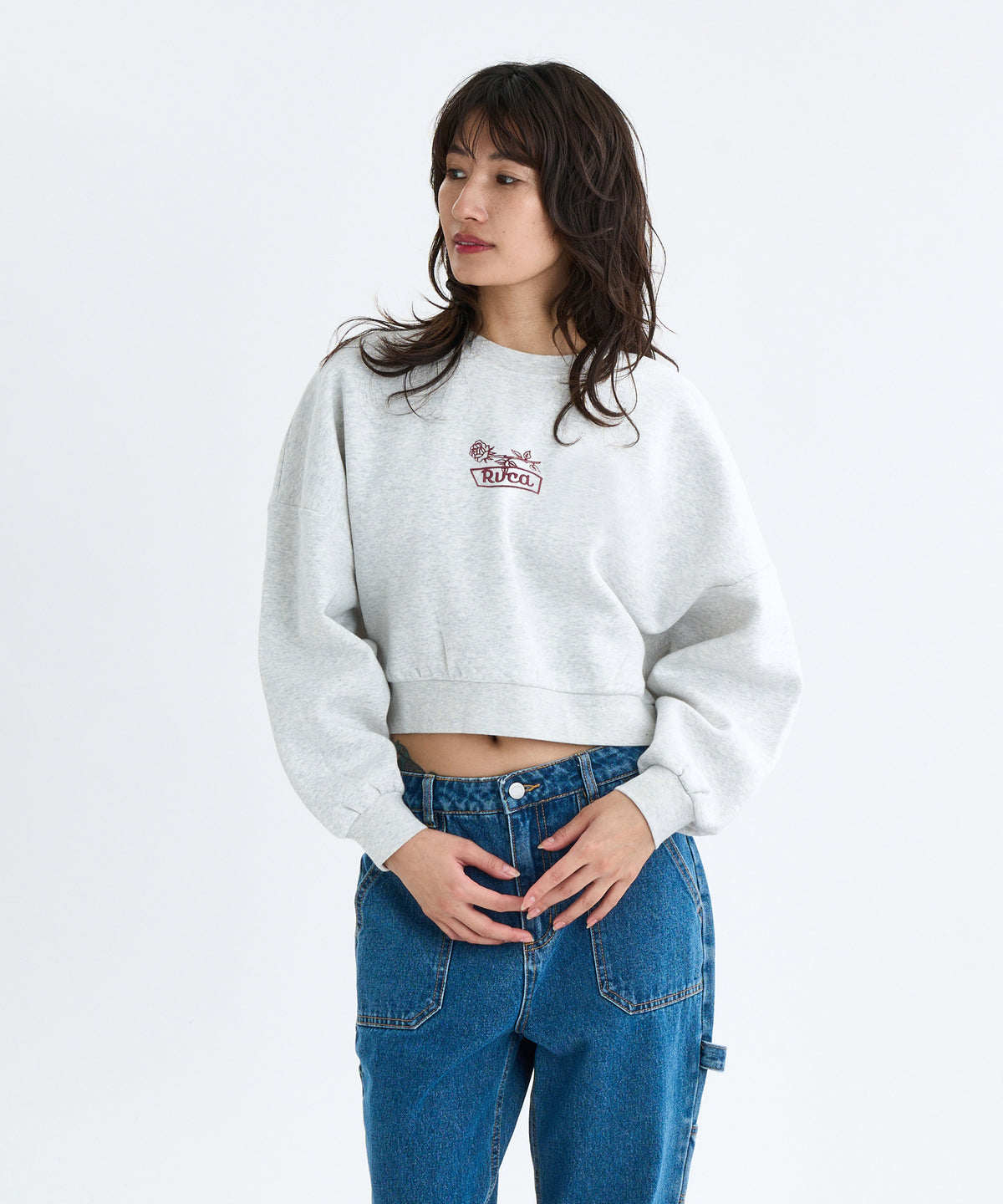 OUTLET】RVCA レディース COURT BALLOON FIT CREW トレーナー 【2025年