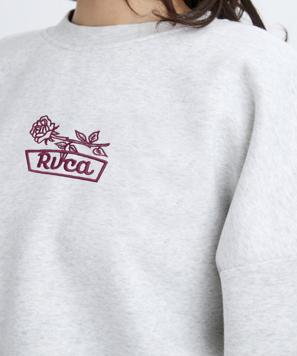 【SALE】RVCA レディース COURT BALLOON FIT CREW トレーナー 【2025年秋冬モデル】