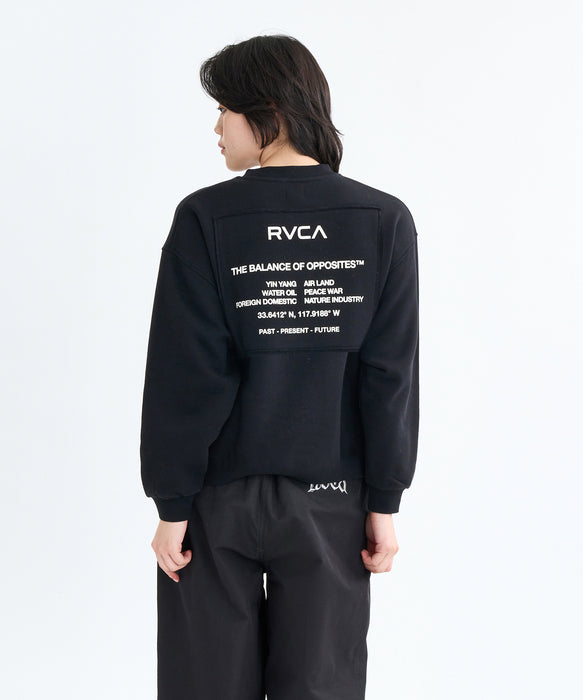 【SALE】RVCA レディース MATCH CREW トレーナー 【2025年秋冬モデル】