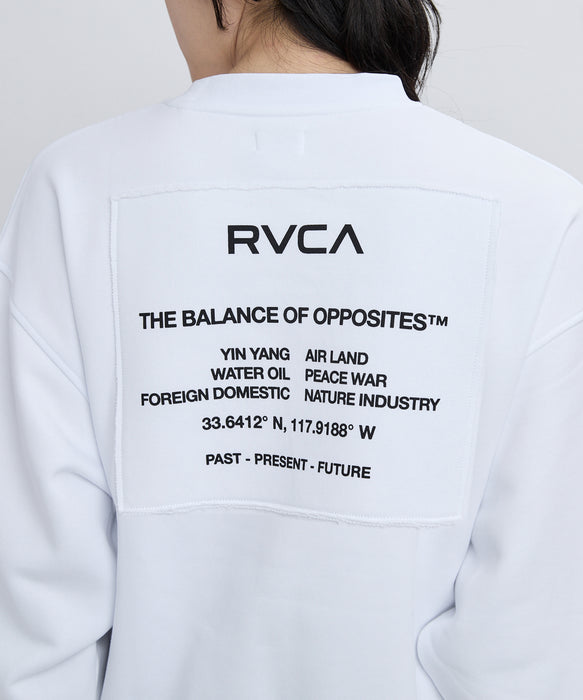 【SALE】RVCA レディース MATCH CREW トレーナー 【2025年秋冬モデル】