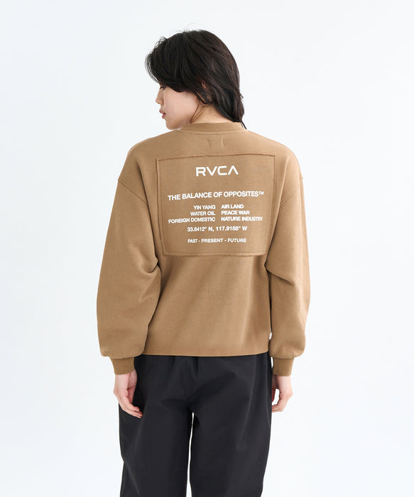 【SALE】RVCA レディース MATCH CREW トレーナー 【2025年秋冬モデル】