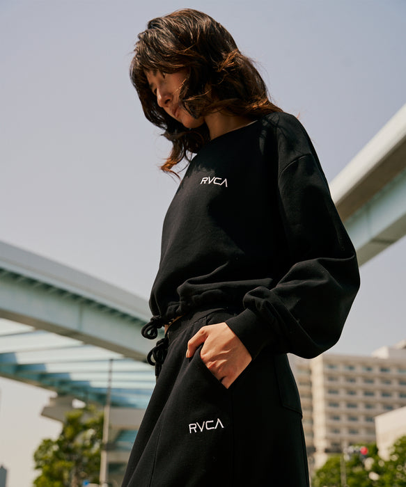 【SALE】RVCA レディース MINI RVCA OFF SHOULDER SWEAT SHIRT トレーナー 【2025年秋冬モデル】
