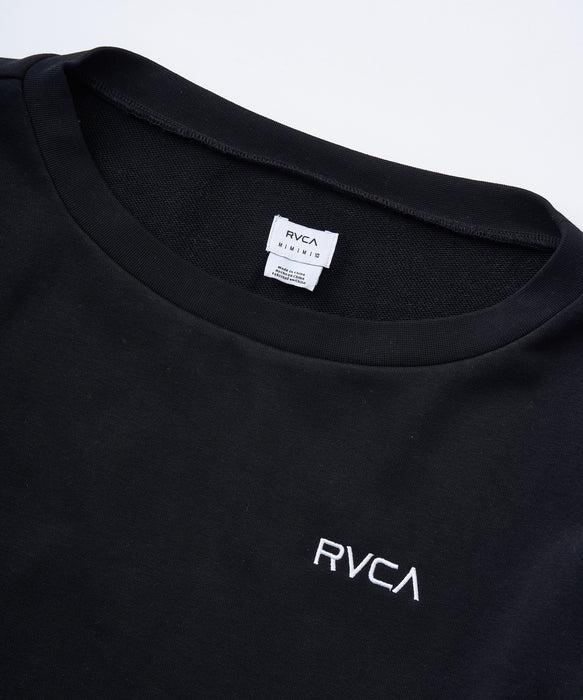 RVCA レディース MINI RVCA OFF SHOULD トレーナー 【2025年秋冬モデル】 BLK / M