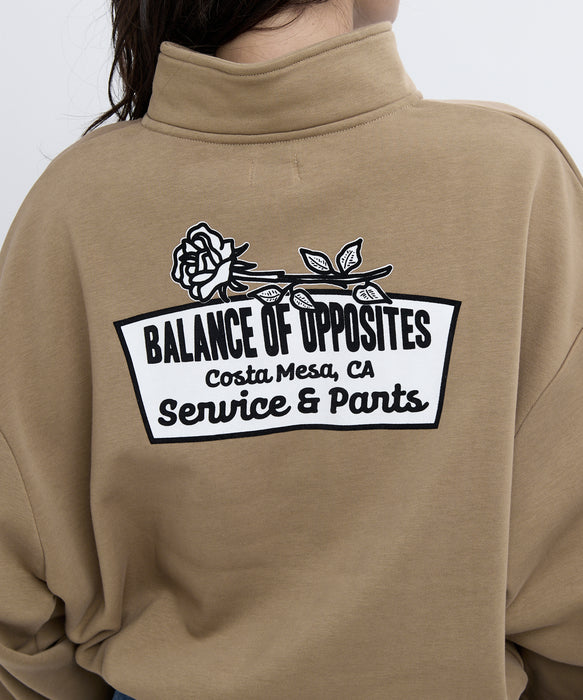 RVCA レディース COSTA CROPPED HALFZIP スウェットジャケット 【2025