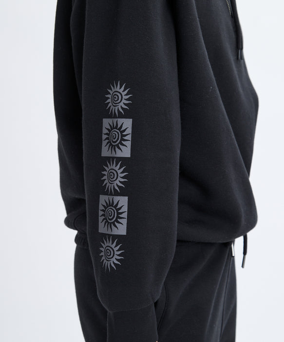 RVCA レディース BAGGIE BF HALFZIP スウェットジャケット 【2025年秋冬モデル】 BLK / M