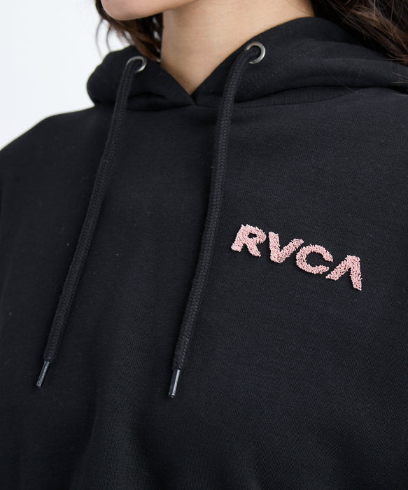 RVCA レディース COURT BALLOON FIT HO パーカー 【2025年秋冬モデル】 BLK / M