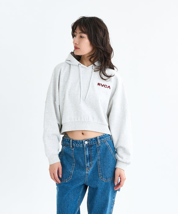 RVCA レディース COURT BALLOON FIT HO パーカー 【2025年秋冬モデル】 GRY / M