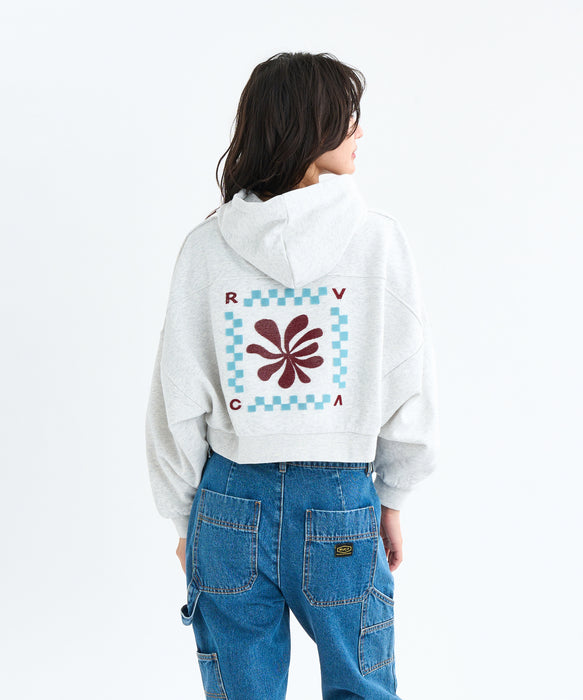 RVCA レディース COURT BALLOON FIT HO パーカー 【2025年秋冬モデル】 GRY / M