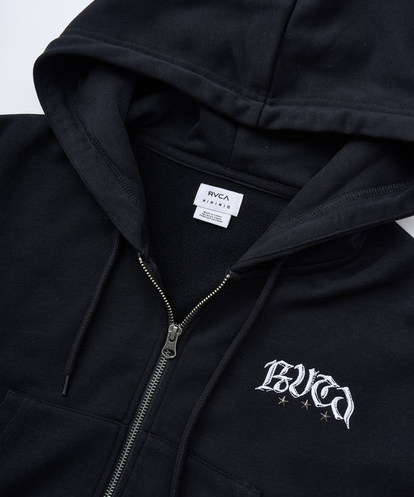 RVCA レディース NEAT ZIP HOODIE パーカー 【2025年秋冬モデル】 BLK / M
