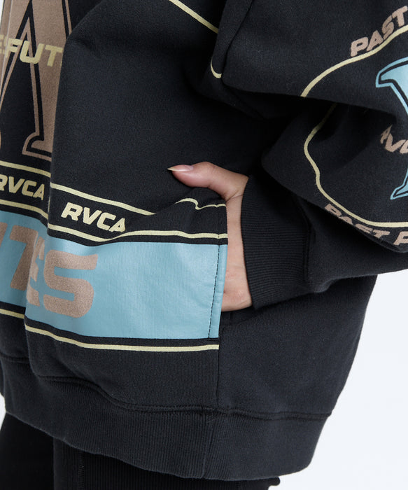 RVCA レディース PUCK IT PULLOVER トレーナー 【2025年秋冬モデル】