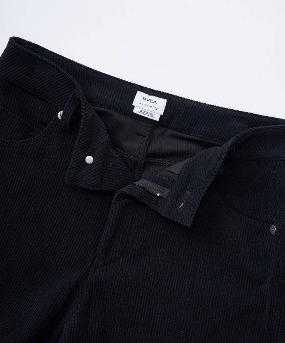 RVCA レディース CORDUROY SHORT ショートパンツ 【2025年秋冬モデル】 BLK / M