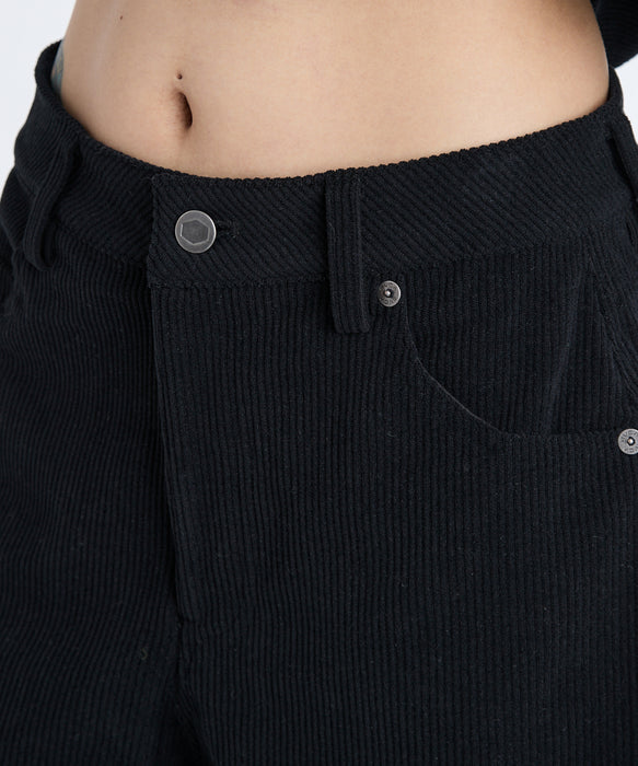 RVCA レディース CORDUROY SHORT ショートパンツ 【2025年秋冬モデル】 BLK / M