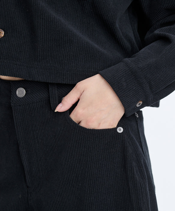 RVCA レディース CORDUROY SHORT ショートパンツ 【2025年秋冬モデル】 BLK / M