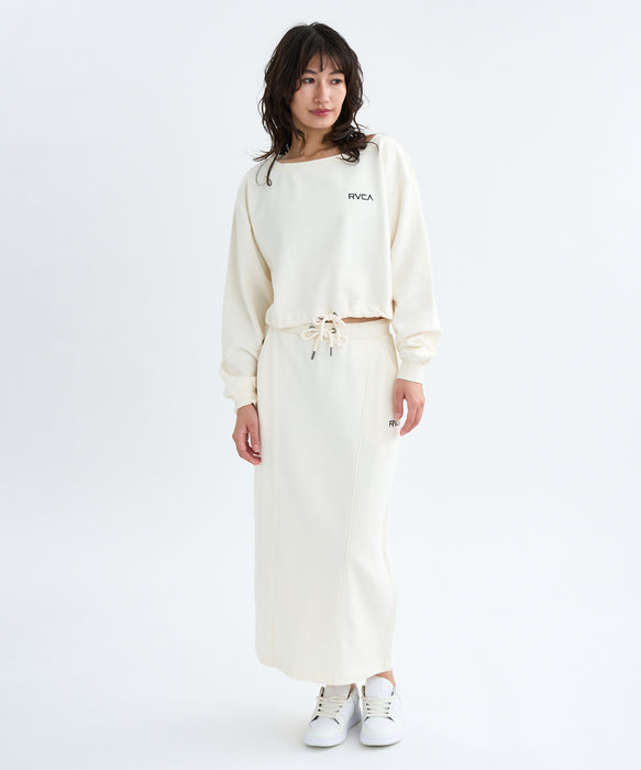 RVCA レディース MINI RVCA SWEAT SKIR スカート 【2025年秋冬モデル】 CLO / M
