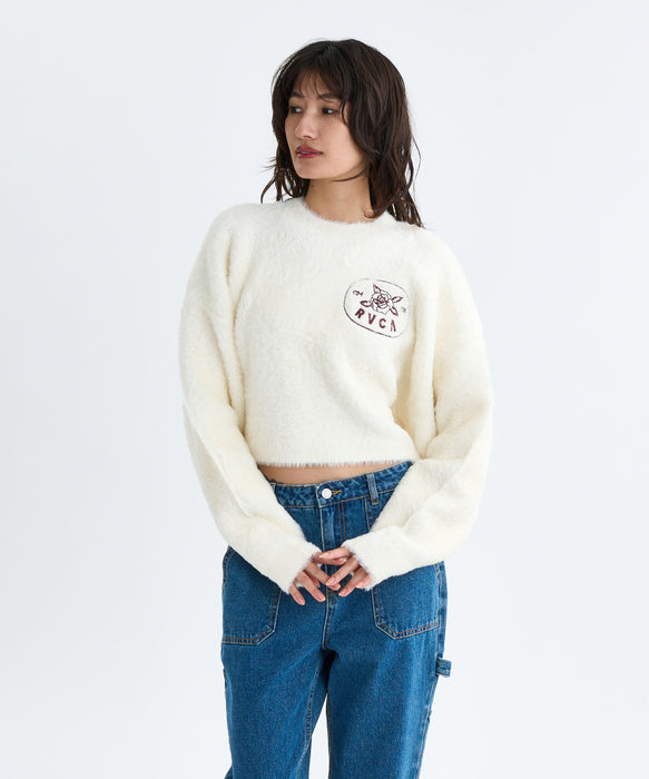 RVCA レディース LOOSE FIT JQ KNIT セーター 【2025年秋冬モデル】