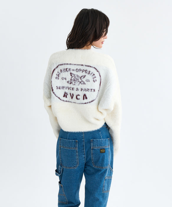 SALE】RVCA レディース LOOSE FIT JQ KNIT セーター 【2025年秋冬モデル】