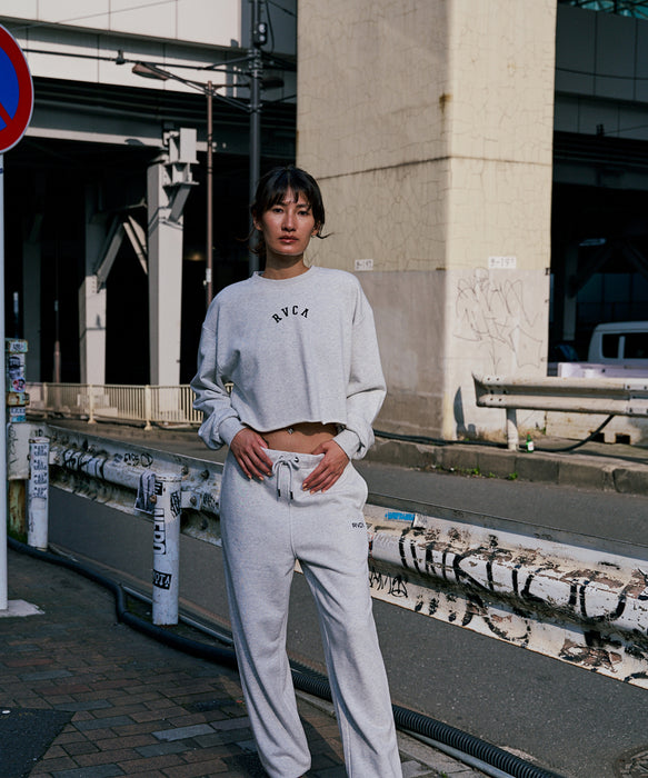 RVCA レディース ARCH COLLEGE SWEAT PANTS セットアップ