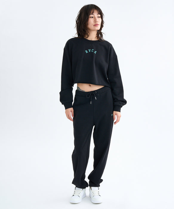 【SALE】RVCA レディース ARCH COLLEGE SWEAT PANTS セットアップボトムス 【2025年秋冬モデル】