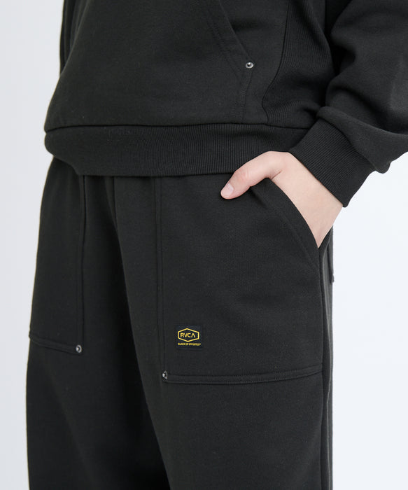RVCA レディース RECESSION SWEAT PANT セットアップボトムス 【2025年秋冬モデル】 PTK / M