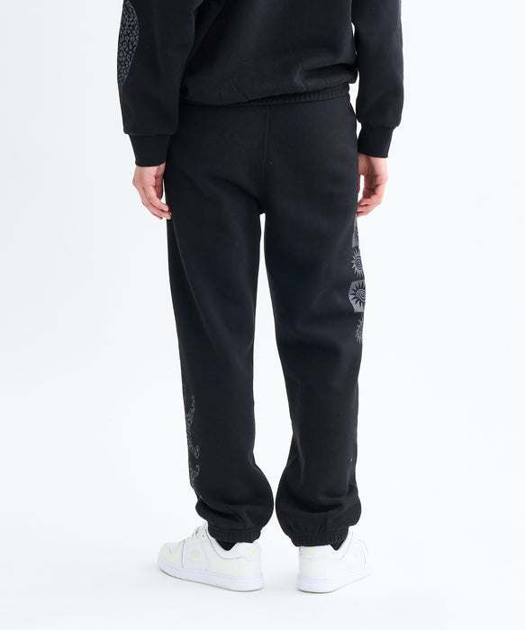 RVCA レディース BAGGY BF SWEAT PANTS セットアップボトムス 【2025年秋冬モデル】 BLK / M