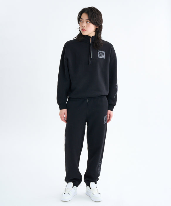 RVCA レディース BAGGY BF SWEAT PANTS セットアップボトムス 【2025年秋冬モデル】 BLK / M