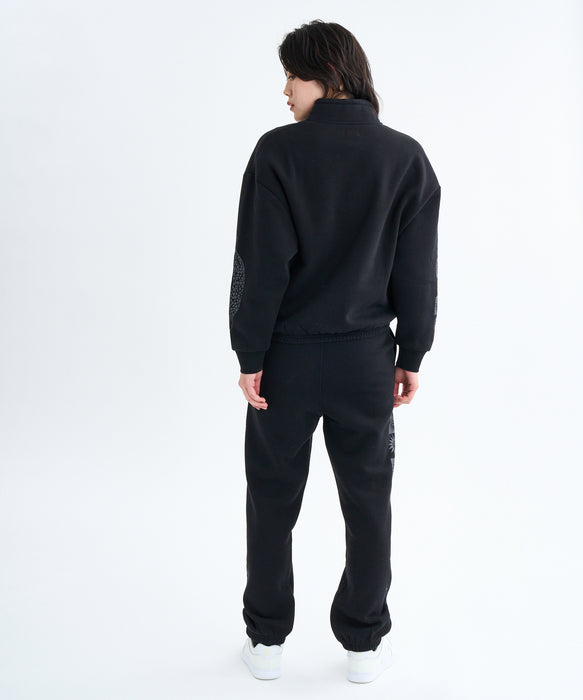 RVCA レディース BAGGY BF SWEAT PANTS セットアップボトムス 【2025年秋冬モデル】 BLK / M