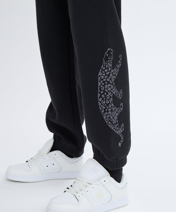 RVCA レディース BAGGY BF SWEAT PANTS セットアップボトムス 【2025年秋冬モデル】 BLK / M