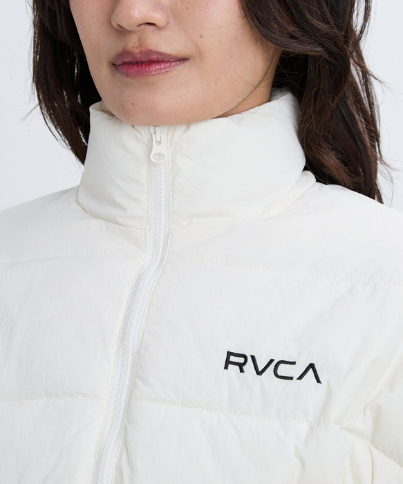 RVCA レディース MINI RVCA CROPPED PU ジャケット 【2025年秋冬モデル】 CLO / M