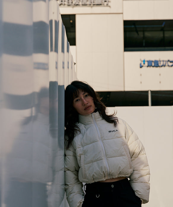 【SALE】RVCA レディース MINI RVCA CROPPED PUFFER JACKET ジャケット 【2025年秋冬モデル】