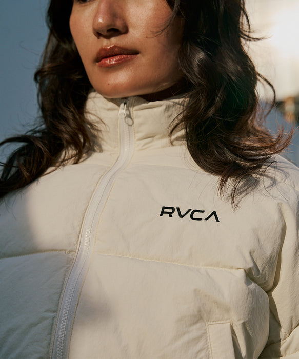 【SALE】RVCA レディース MINI RVCA CROPPED PUFFER JACKET ジャケット 【2025年秋冬モデル】