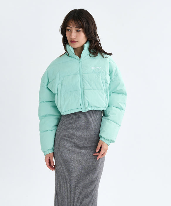 【SALE】RVCA レディース MINI RVCA CROPPED PUFFER JACKET ジャケット 【2025年秋冬モデル】