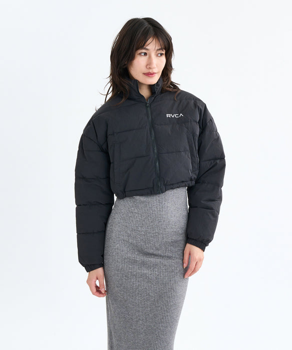 【SALE】RVCA レディース MINI RVCA CROPPED PUFFER JACKET ジャケット 【2025年秋冬モデル】