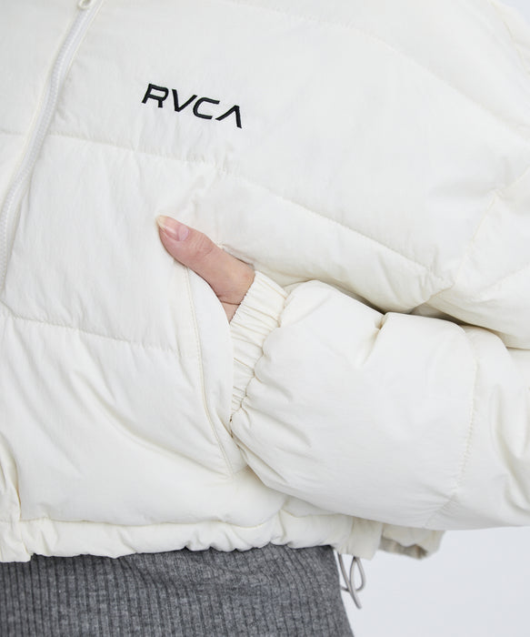【SALE】RVCA レディース MINI RVCA CROPPED PUFFER JACKET ジャケット 【2025年秋冬モデル】