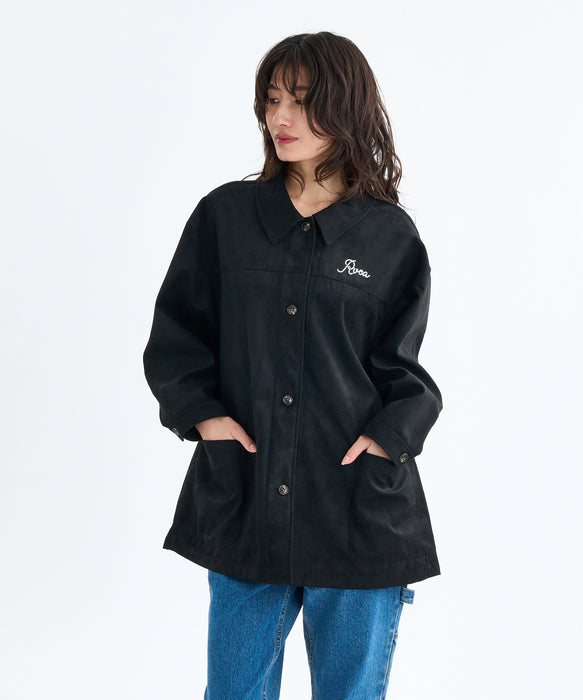 RVCA レディース DEVON SUEDE JACKET ジャケット 【2025年秋冬モデル】 BLK / M